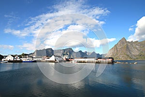 Hamnoy in Lofoten's harbour