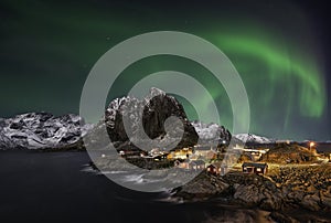 Hamnoy nothern lights photo