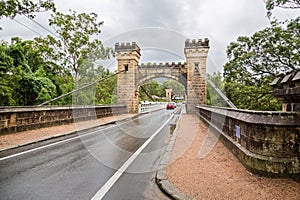 Hampden suspension bridge in Kangaroo Valley, NSW, Australia