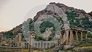 Hampi landscape and cityscape at Karnataka