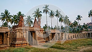 Hampi landscape and cityscape at Karnataka