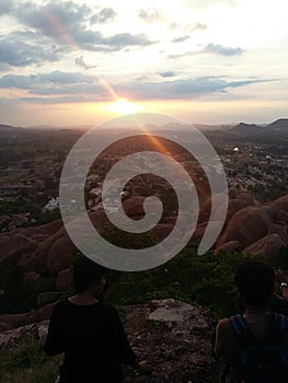 Hampi sunset
