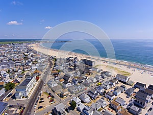 Hampton Beach aerial view, Hampton, NH, USA