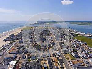 Hampton Beach aerial view, Hampton, NH, USA