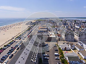 Hampton Beach aerial view, Hampton, NH, USA