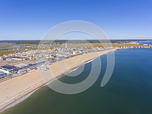 Hampton Beach aerial view, New Hampshire, USA photo