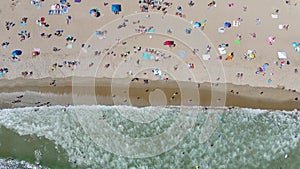 Hampton Beach aerial view, New Hampshire NH, USA