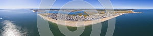 Hampton Beach panorama aerial view, New Hampshire, USA