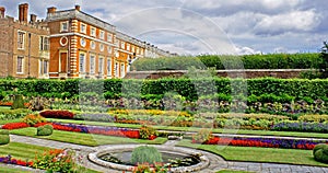 Hampton Court Palace gardens photo