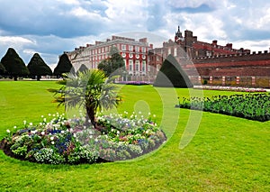 Hampton Court palace in spring, London, UK