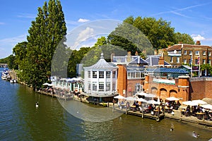 Hampton Court and river Thames front