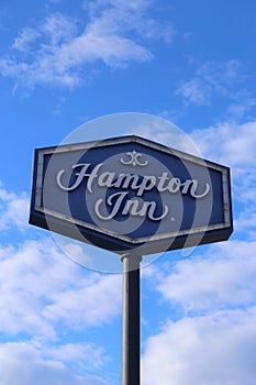 Hampton Inn street sign