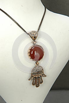 Hamsa necklace
