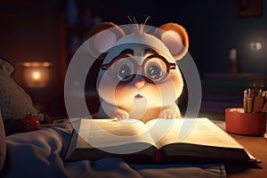 Hamster baby storybook. Generate Ai