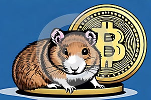 Hamster with Bitcoins
