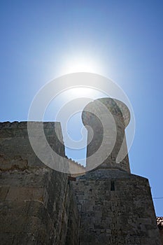 Hamza Bey Mosque in the historic city of Rhodes, Greece