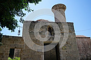 Hamza Bey Mosque in the historic city of Rhodes, Greece