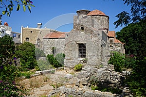 Hamza Bey Mosque in the historic city of Rhodes, Greece