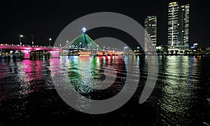 Han River Bridge, Danang, Vietnam.