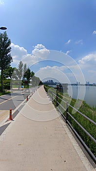 Han river on a sunny day