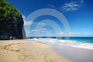 Hanakapiai beach of Kalalau trail