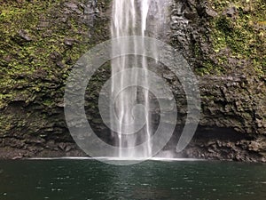 Hanakapiai Falls on Na Pali Coast on Kauai Island, Hawaii.