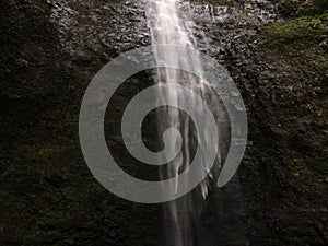 Hanakapiai Falls on Na Pali Coast on Kauai Island, Hawaii.