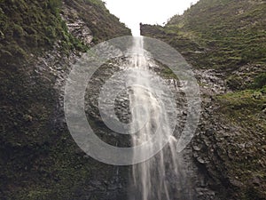 Hanakapiai Falls on Na Pali Coast on Kauai Island, Hawaii.