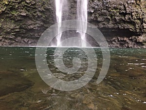 Hanakapiai Falls on Na Pali Coast on Kauai Island, Hawaii.