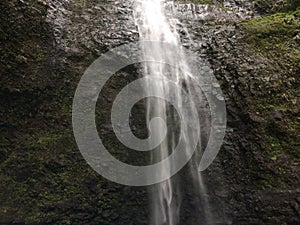 Hanakapiai Falls on Na Pali Coast on Kauai Island, Hawaii.