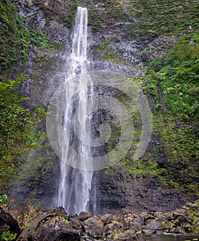 Hanakapiai Waterfall in Kauai, Hawaii