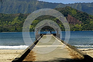 Hanalei Pier on Kauai, Hawaii photo