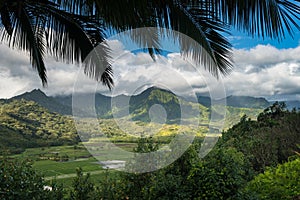 Hanalei valley from Princeville overlook Kauai photo