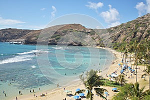 Hanauma Bay Beach In Oahu Hawaii