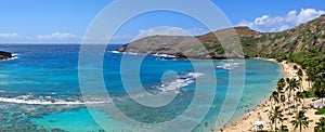 Hanauma Bay panorama photo