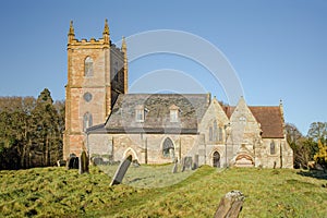 Hanbury Village Church, England.