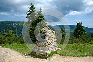 Hanc memorial in Krkonose mountains.