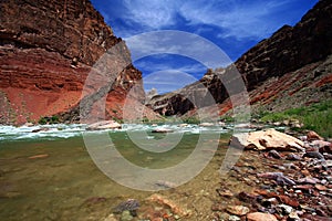 Hance Rapids in the Grand Canyon.