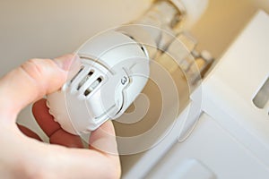 Hand adjust thermostat valve photo