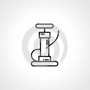 hand air pump line icon. air pump icon