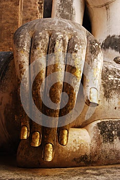 Hand of Ancient Buddha Statue