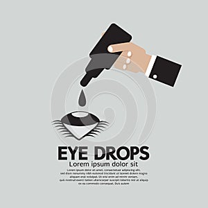 Hand Applying Eye Drops
