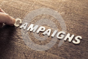 Campaigns Word for Marketing photo