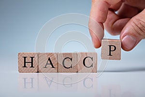 Hand Arranging HACCP Letters