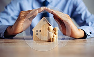 Hand arranging wood block stacking with icon healthcare medical, Insurance for your health medical, Insurance for your health