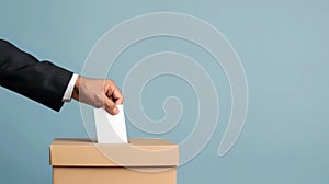 The Hand and a Ballot.AI generated image