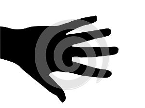 Hand black photo