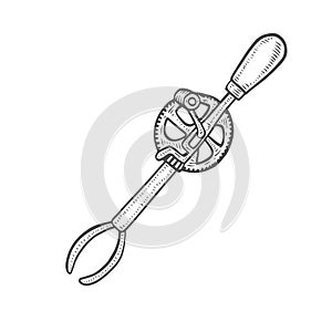 Hand blender illustration