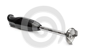 Hand blender on white background