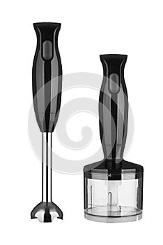 Hand blender on a white background